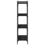 Librería de 4 estantes madera de ingeniería negro 80x30x120 cm de , Librerías y estanterías - Ref: Foro24-837672, Precio: 44,...