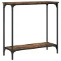 Smoked oak engineered wood console table 75x30.5x75 cm by , Side tables - Ref: Foro24-837709, Price: 37,23 €, Discount: %