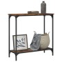 Mesa consola madera de ingeniería roble ahumado 75x30,5x75 cm de , Mesas auxiliares - Ref: Foro24-837709, Precio: 38,99 €, De...