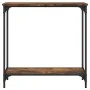 Konsolentisch aus geräuchertem Eichenholzwerkstoff, 75 x 30,5 x 75 cm von , Seitentische - Ref: Foro24-837709, Preis: 37,23 €...