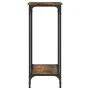 Konsolentisch aus geräuchertem Eichenholzwerkstoff, 75 x 30,5 x 75 cm von , Seitentische - Ref: Foro24-837709, Preis: 37,23 €...