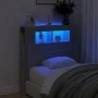 Cabecero LED madera ingeniería gris Sonoma 100x18,5x103,5 cm de , Cabeceros y pies de cama - Ref: Foro24-837335, Precio: 59,2...