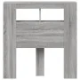 Cabecero LED madera ingeniería gris Sonoma 100x18,5x103,5 cm de , Cabeceros y pies de cama - Ref: Foro24-837335, Precio: 59,2...