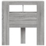Cabecero LED madera ingeniería gris Sonoma 100x18,5x103,5 cm de , Cabeceros y pies de cama - Ref: Foro24-837335, Precio: 59,8...