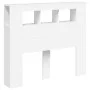 Headboard with LED white engineered wood 120x18.5x103.5 cm by , Headboards and footboards - Ref: Foro24-837337, Price: 92,20 ...