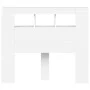 Headboard with LED white engineered wood 120x18.5x103.5 cm by , Headboards and footboards - Ref: Foro24-837337, Price: 92,20 ...