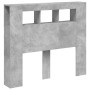 Cabecero LED madera ingeniería gris hormigón 120x18,5x103,5 cm de , Cabeceros y pies de cama - Ref: Foro24-837340, Precio: 84...