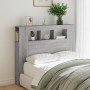Cabecero LED madera ingeniería gris Sonoma 120x18,5x103,5 cm de , Cabeceros y pies de cama - Ref: Foro24-837342, Precio: 77,0...