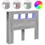 Cabecero LED madera ingeniería gris Sonoma 120x18,5x103,5 cm de , Cabeceros y pies de cama - Ref: Foro24-837342, Precio: 77,0...
