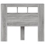 Cabecero LED madera ingeniería gris Sonoma 120x18,5x103,5 cm de , Cabeceros y pies de cama - Ref: Foro24-837342, Precio: 77,0...
