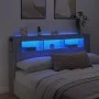 Cabecero LED madera ingeniería gris Sonoma 180x18,5x103,5 cm de , Cabeceros y pies de cama - Ref: Foro24-837363, Precio: 99,1...