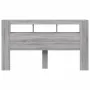 Cabecero LED madera ingeniería gris Sonoma 180x18,5x103,5 cm de , Cabeceros y pies de cama - Ref: Foro24-837363, Precio: 99,1...