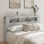 Cabecero LED madera ingeniería gris hormigón 180x18,5x103,5 cm de , Cabeceros y pies de cama - Ref: Foro24-837361, Precio: 92...