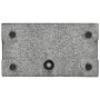 Base de sombrilla de granito rectangular negro 25 kg de vidaXL, Bases para sombrillas - Ref: Foro24-45067, Precio: 84,66 €, D...