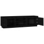 Mueble de TV madera maciza de pino negro 140x35x40 cm de , Muebles TV - Ref: Foro24-840414, Precio: 111,21 €, Descuento: %