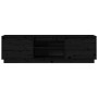 Mueble de TV madera maciza de pino negro 140x35x40 cm de , Muebles TV - Ref: Foro24-840414, Precio: 111,21 €, Descuento: %