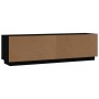 Mueble de TV madera maciza de pino negro 140x35x40 cm de , Muebles TV - Ref: Foro24-840414, Precio: 111,21 €, Descuento: %