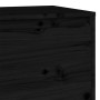 Mueble de TV madera maciza de pino negro 140x35x40 cm de , Muebles TV - Ref: Foro24-840414, Precio: 111,21 €, Descuento: %