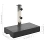 Base de sombrilla de granito rectangular negro 25 kg de vidaXL, Bases para sombrillas - Ref: Foro24-45067, Precio: 72,61 €, D...