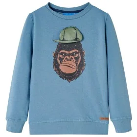 Sudadera infantil azul medio 116 de , Camisetas para niños - Ref: Foro24-13201, Precio: 11,24 €, Descuento: %