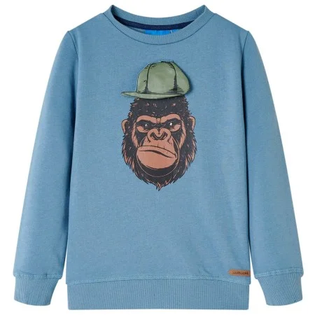 Sudadera infantil azul medio 116 de , Camisetas para niños - Ref: Foro24-13201, Precio: 11,24 €, Descuento: %