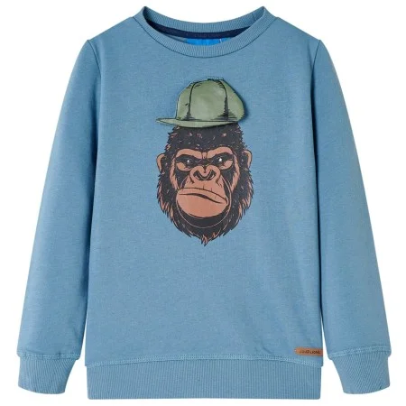 Sudadera infantil azul medio 140 de , Camisetas para niños - Ref: Foro24-13203, Precio: 11,24 €, Descuento: %