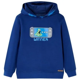 Sudadera infantil con capucha azul marino 140 de , Camisetas para niños - Ref: Foro24-13373, Precio: 12,71 €, Descuento: %
