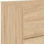 Wandmontierter Nachttisch aus Sonoma-Eiche mit LED-Leuchten von , Nachttische - Ref: Foro24-836816, Preis: 52,62 €, Rabatt: %