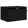 Mesita de noche de pared con luces LED negro de , Mesitas de noche - Ref: Foro24-836828, Precio: 58,70 €, Descuento: %