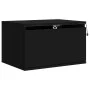 Wall bedside table with black LED lights by , Nightstands - Ref: Foro24-836828, Price: 57,14 €, Discount: %