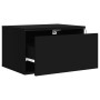 Mesita de noche de pared con luces LED negro de , Mesitas de noche - Ref: Foro24-836828, Precio: 58,70 €, Descuento: %