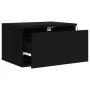 Wall bedside table with black LED lights by , Nightstands - Ref: Foro24-836828, Price: 57,14 €, Discount: %