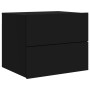 Mesita de noche de pared con luces LED negro de , Mesitas de noche - Ref: Foro24-836814, Precio: 56,97 €, Descuento: %