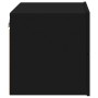 Mesita de noche de pared con luces LED negro de , Mesitas de noche - Ref: Foro24-836814, Precio: 56,97 €, Descuento: %