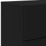 Mesita de noche de pared con luces LED negro de , Mesitas de noche - Ref: Foro24-836814, Precio: 56,97 €, Descuento: %