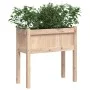 Jardineras de exterior con patas 2 uds madera maciza de pino de , Maceteros y jardineras - Ref: Foro24-837555, Precio: 73,58 ...