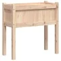 Jardineras de exterior con patas 2 uds madera maciza de pino de , Maceteros y jardineras - Ref: Foro24-837555, Precio: 73,58 ...