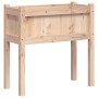 Jardineras de exterior con patas 2 uds madera maciza de pino de , Maceteros y jardineras - Ref: Foro24-837555, Precio: 93,07 ...