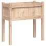 Jardineras de exterior con patas 2 uds madera maciza de pino de , Maceteros y jardineras - Ref: Foro24-837555, Precio: 73,58 ...