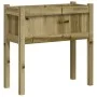 Jardinera con patas madera de pino impregnada 70x31x70 cm de , Maceteros y jardineras - Ref: Foro24-837562, Precio: 57,26 €, ...
