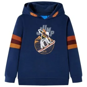 Sudadera infantil con capucha azul marino 104 de , Camisetas para niños - Ref: Foro24-13145, Precio: 12,97 €, Descuento: %