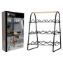 Home&Styling Wine rack for 9 bottles black and natural metal by , Wine racks - Ref: Foro24-447483, Price: 32,67 €, Discount: %