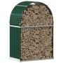 Leñero de acero galvanizado verde 80x45x120 cm de , Bolsas y soportes de leña - Ref: Foro24-364539, Precio: 47,23 €, Descuent...