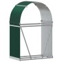 Leñero de acero galvanizado verde 80x45x120 cm de , Bolsas y soportes de leña - Ref: Foro24-364539, Precio: 47,82 €, Descuent...