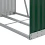 Leñero de acero galvanizado verde 80x45x120 cm de , Bolsas y soportes de leña - Ref: Foro24-364539, Precio: 47,23 €, Descuent...