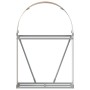 Leñero de acero galvanizado marrón claro 80x45x120 cm de , Bolsas y soportes de leña - Ref: Foro24-364579, Precio: 49,88 €, D...