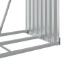 Leñero de acero galvanizado marrón claro 80x45x120 cm de , Bolsas y soportes de leña - Ref: Foro24-364579, Precio: 49,88 €, D...