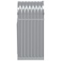 Leñero de acero galvanizado gris claro 40x45x100 cm de , Bolsas y soportes de leña - Ref: Foro24-364547, Precio: 42,20 €, Des...