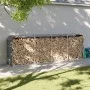 Leñero de acero galvanizado gris antracita 300x45x100 cm de , Bolsas y soportes de leña - Ref: Foro24-364566, Precio: 82,95 €...
