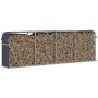 Leñero de acero galvanizado gris antracita 300x45x100 cm de , Bolsas y soportes de leña - Ref: Foro24-364566, Precio: 87,06 €...